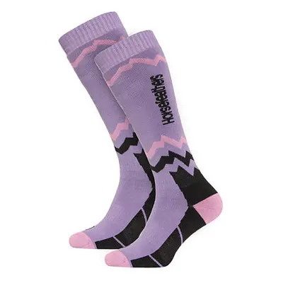 HORSEFEATHERS Snowboardové ponožky Mitzi - light grape PURPLE