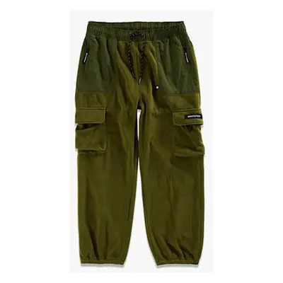 HORSEFEATHERS Fleecové kalhoty Sway - Olive GREEN