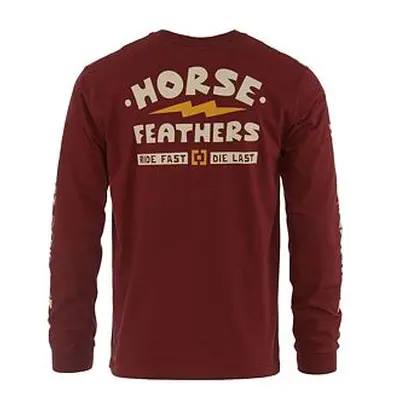 HORSEFEATHERS Triko Ignite LS - red pear RED