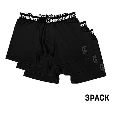 HORSEFEATHERS Boxerky Dynasty 3Pack - black BLACK