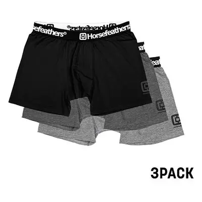 HORSEFEATHERS Boxerky Dynasty 3Pack - assorted BLACK