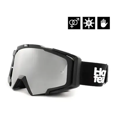 HORSEFEATHERS MTB brýle Patriot - black/mirror silver BLACK