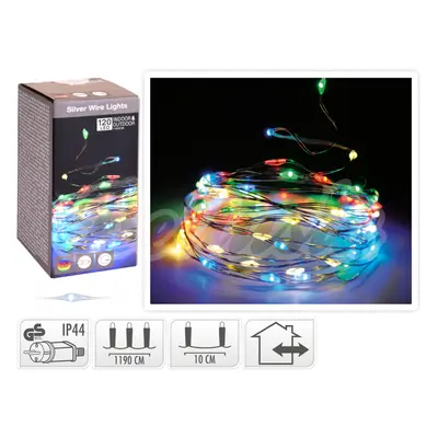 Bellusia Vánoční osvětlení Kapky 120 LED Multicolor