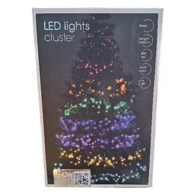 Vánoční osvětlení Cluster 800 LED Multicolor