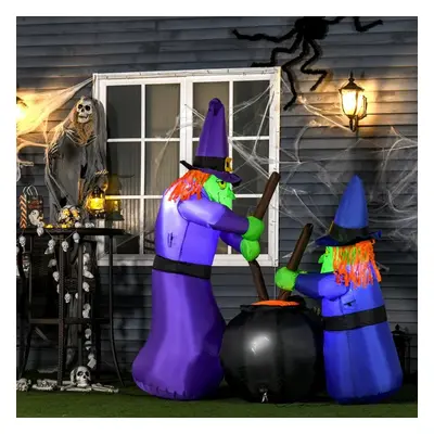 HOMCOM Halloweenská dekorace s LED osvětlením | 170x60x180cm