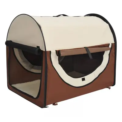 Goleto Přepravní box pro psy 46 x 36 x 41 cm | hnědý