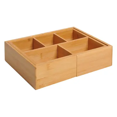 HOMCOM Úložný box 24,6 x 17,6 x 7 cm| přírodní