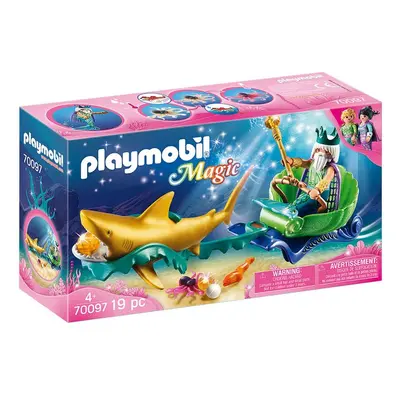 Playmobil Playmobil 70097 Král moří se žraločím kočárem