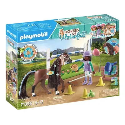 Playmobil Playmobil Horses of Waterfall 71355 Zoe & Blaze s turnajovým hřištěm