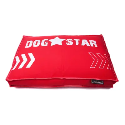 Lex & Max Luxusní potah na pelíšek pro psa Lex & Max Dog Star 75 x 50 cm | červený