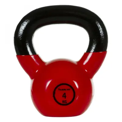 Kettlebell činka MOVIT 4 kg | černo-červená