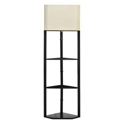 HOMCOM Stojací lampa se 3 policemi | 50x37x159 cm