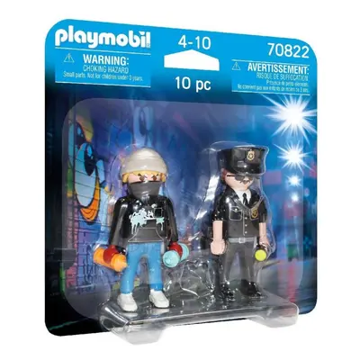 Playmobil Playmobil 70822 Duopack Policista a sprejer