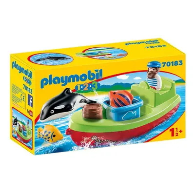 Playmobil Playmobil 1.2.3 70183 Rybář s loďkou