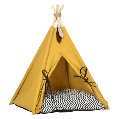 PawHut Pelíšek pro domácí mazlíčky teepee | 60 x 60 x 76 cm