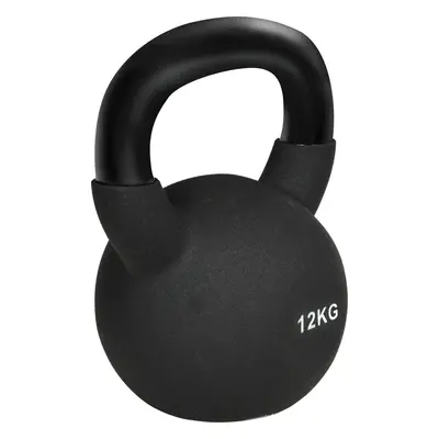 HOMCOM Kettlebell činka 12 kg | černá