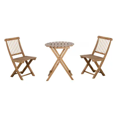 Outsunny Bistro set pro 2 osoby | přírodní