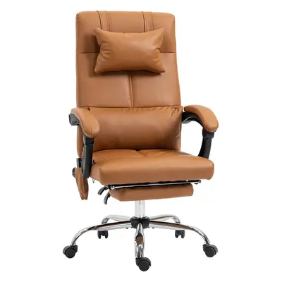 Vinsetto Kancelářské křeslo ergonomické 66 x 67 x 115-123 cm | hnědé