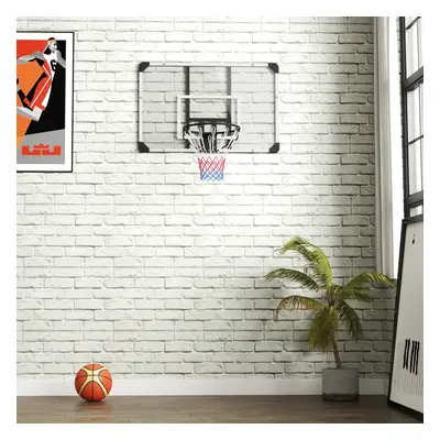 Goleto Nástěnný basketbalový koš se sítí | 113 x 61 x 73 cm