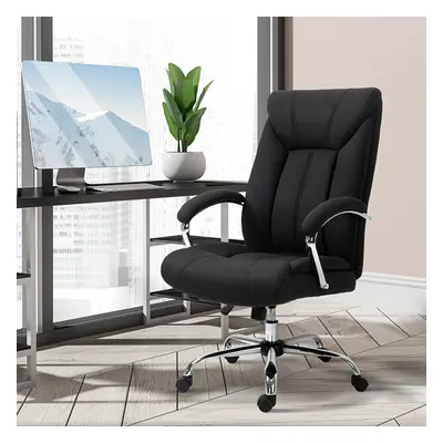 Vinsetto Ergonomické otočné křeslo 65x78x110-118 cm | černé