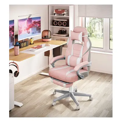 Goleto Ergonomická herní židle | růžová