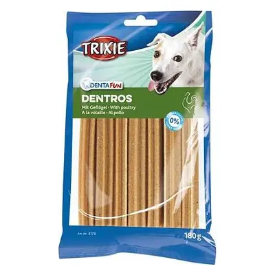 TRIXIE DentaFun DENTROS, žvýkací tyčky s drůbežím masem, 7 ks/180 g