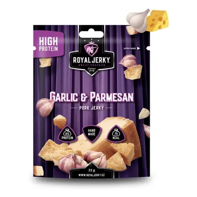 Royal Jerky Vepřové sušené maso GARLIC&PARMESAN, 22 g