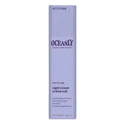 Tuhý noční krém proti stárnutí pleti ATTITUDE Oceanly s peptidy 30 g