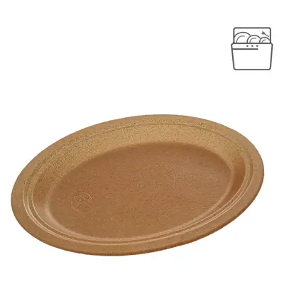 EcoPack Talíř EKO kompozit dřevo/plast (WPC) 26 cm oválný bal/50 ks Balení: 50