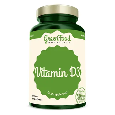 GreenFood Nutrition Vitamin D3 60 kapslí