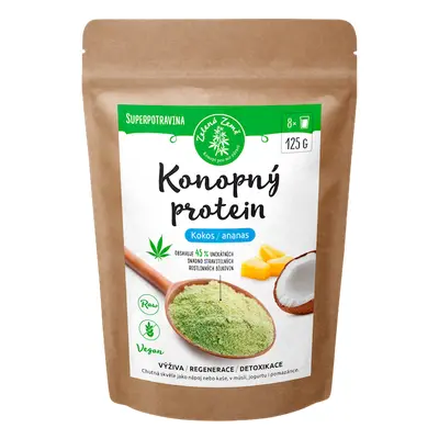 Zelená Země Konopný protein 125 g kokos s ananasem