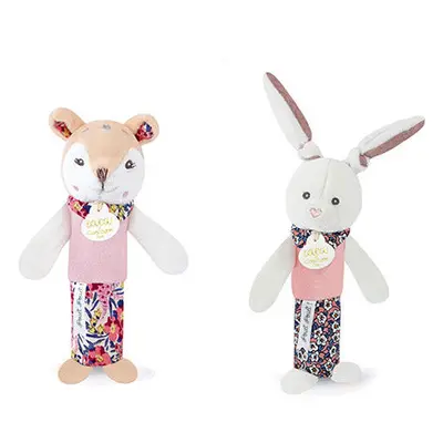 Doudou et Compagnie Paris Doudou Chrastítko pískací 17 cm 1 ks srnka