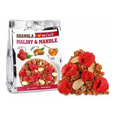 Mixit Granola z pece do kapsy - Maliny + Mandle, 70g