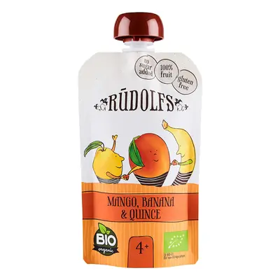 Rudolfs BIO kapsička Mango, banán a kdoule, 110 g