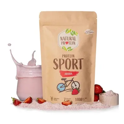 Natural Protein Sport- jahoda, 350g