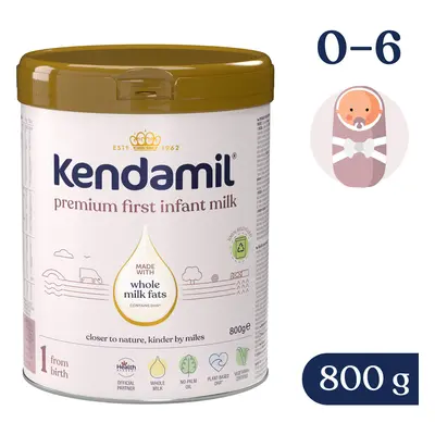 Premium počáteční kojenecké mléko 1 HMO Kendamil 800g