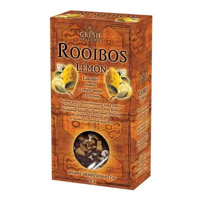 Valdemar Grešík - Natura s.r.o. Rooibos Lemon 70 g krab. GREŠÍK Čaje 4 světadílů