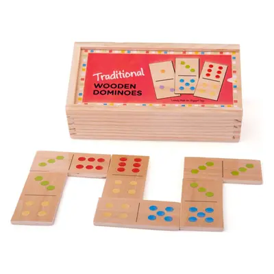 Bigjigs Toys Dřevěné domino klasické