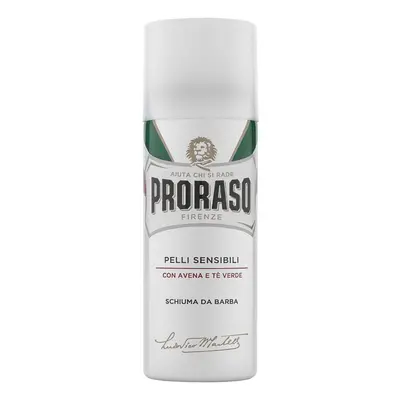 Proraso Cestovní pěna na holení pro citlivou pokožku - zelený čaj, 50ml