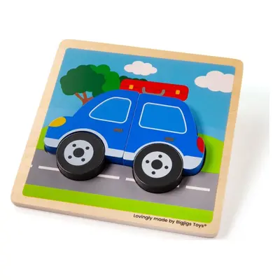 Bigjigs Toys Vkládací puzzle Auto