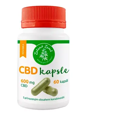 Zelená Země CBD kapsle 60 ks (*600 mg CBD)