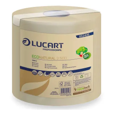 Lucart Professional Lucart Econatural 2500 invidiual pak - papírové utěrky 105m, 6KS