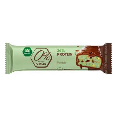 Topnatur 0% SUGAR protein tyčinka Pistácie, 40 g