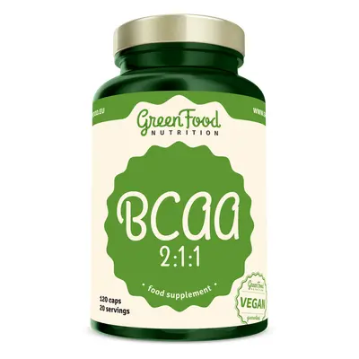 GreenFood Nutrition BCAA 2:1:1 120 kapslí