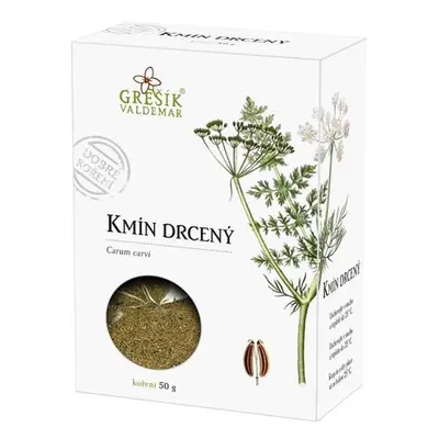 Valdemar Grešík - Natura s.r.o. Kmín drcený 50 g GREŠÍK Dobré koření