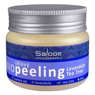 Saloos Tělový peeling levandule a tea tree 140 ml