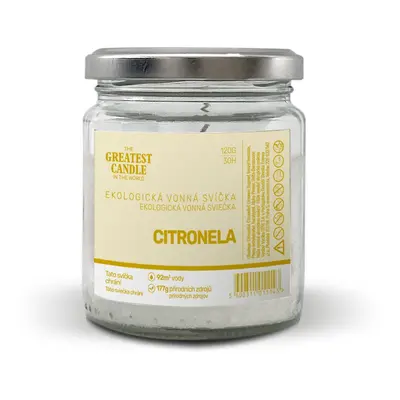 The Greatest Candle in the World The Greatest Candle Zero-waste svíčka ve skle- citronela, 120 g