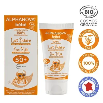 Alphanova Bébé Opalovací krém pro miminka SPF 50+ 50 ml