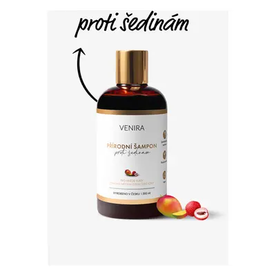 VENIRA přírodní šampon proti šedinám- mango a liči, 300 ml