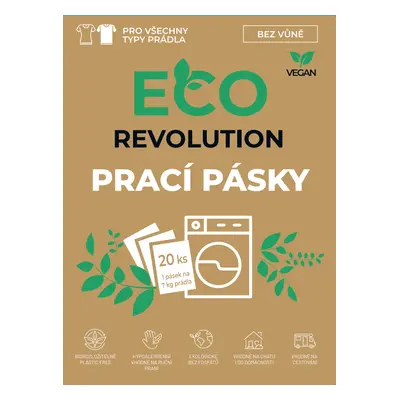 EcoRevolution prací pásky, bez vůně, 20ks